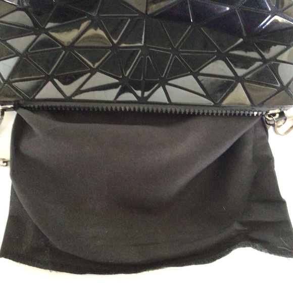 EMILIO PEPE BLACK ORIGAMI CHAIN BAG CLUTCH - Picture 9 of 13